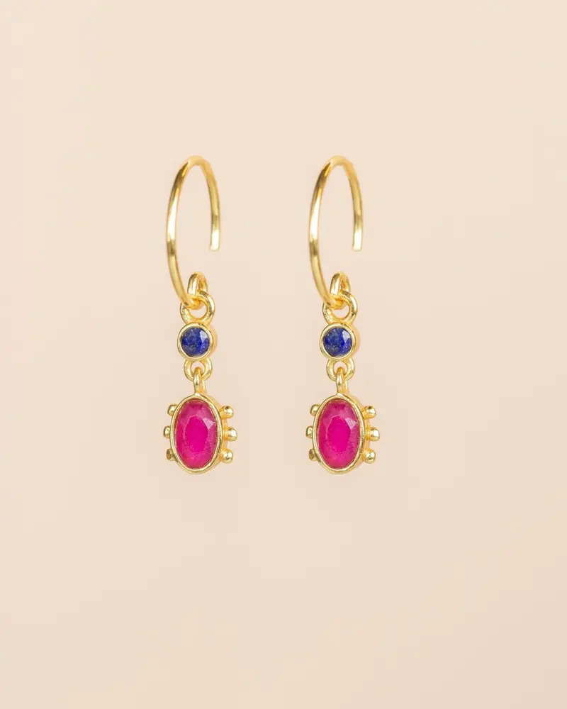 Muja Juma Oorknoppen Cicada ruby oval