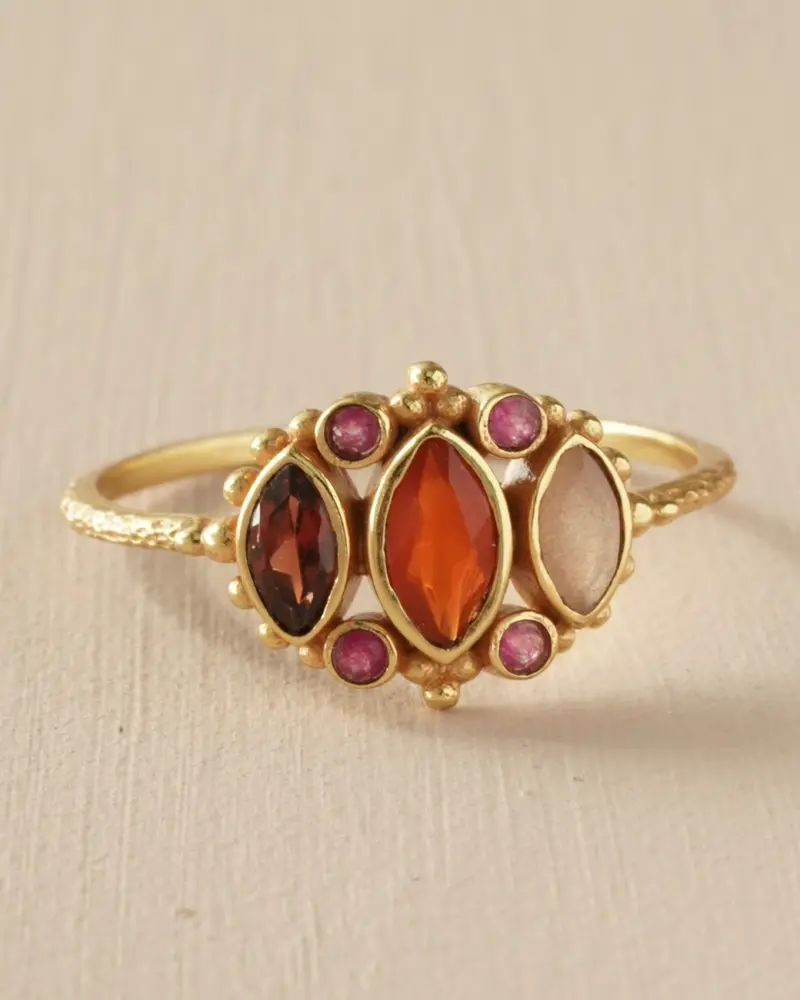 Muja Juma Ring (Sieraad) Hedda Red Agate 56mm