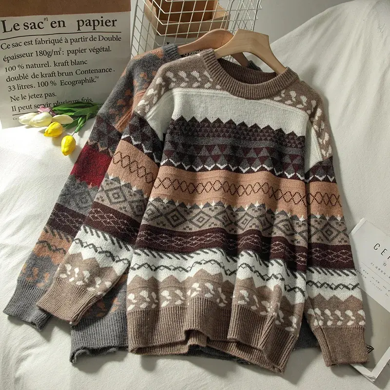 Multi Pattern Sweater (3 Colours)