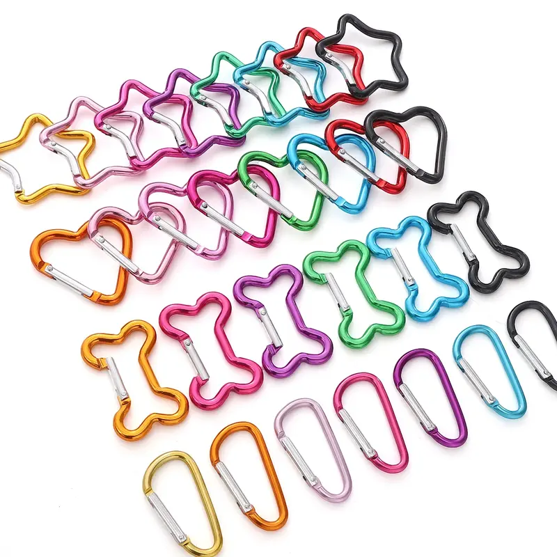 Multicolor Fun Shape Carabiner Clip