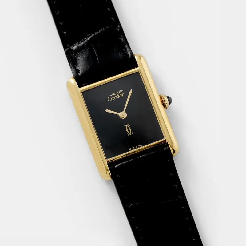 Must de Cartier Tank Onyx Style Dial