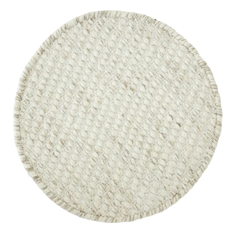 MUST Living Vloerkleed Asuri Rond Ivoor Medium Ø200cm
