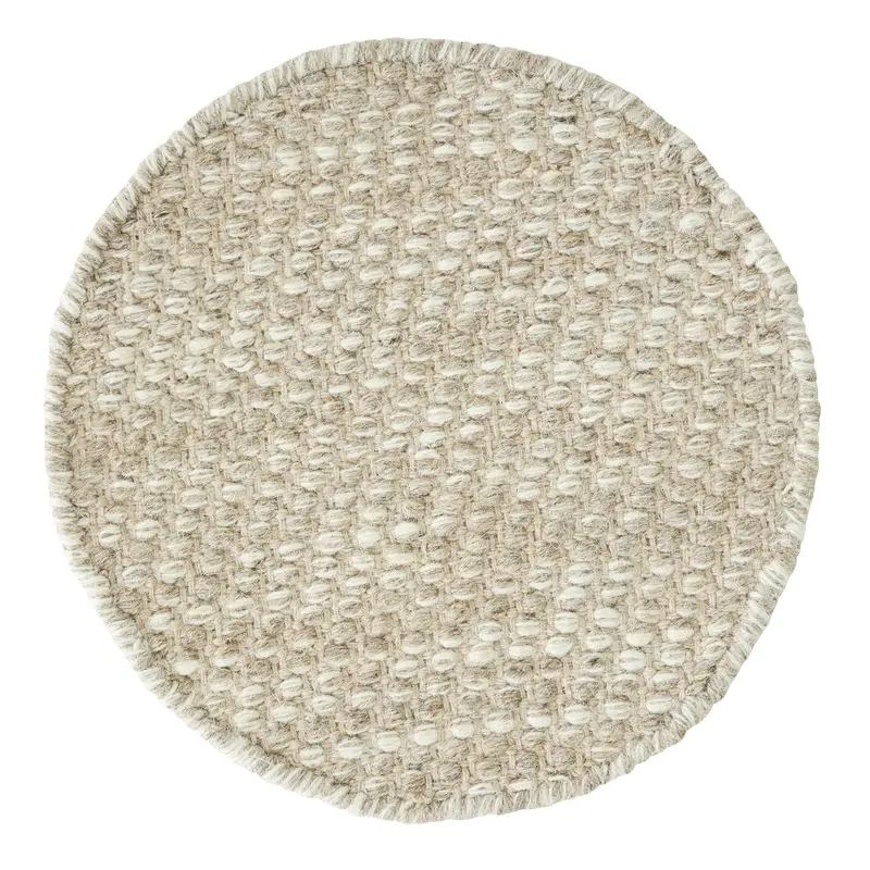 MUST Living Vloerkleed Asuri Rond Zand Small Ø150cm