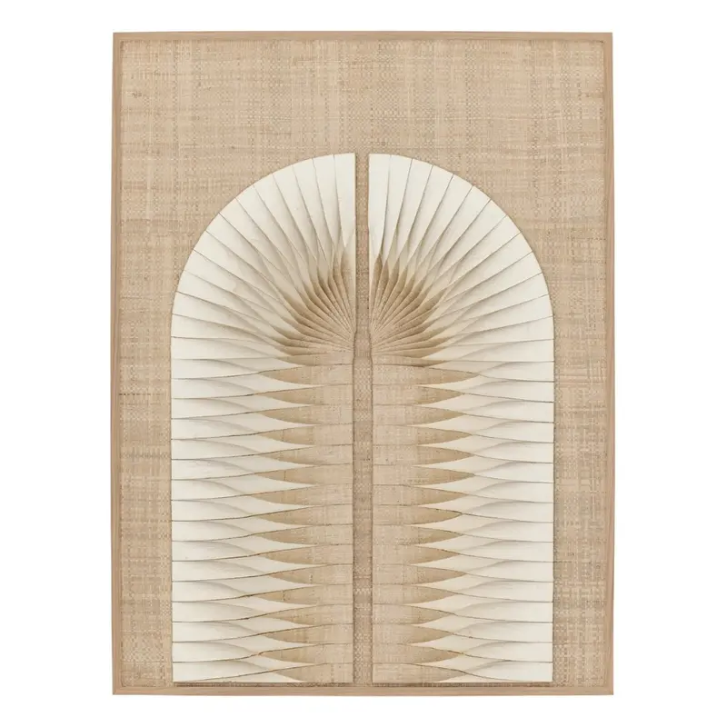 MUST Living Wandpaneel Bow Eco Art Geweven Palm