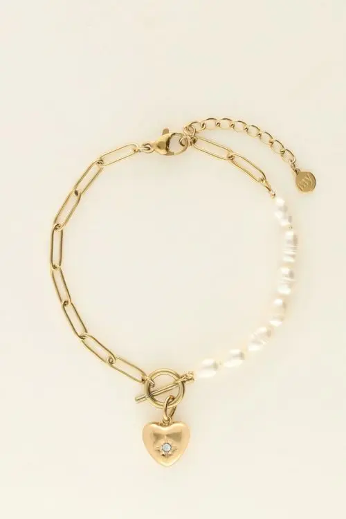 My Jewellery Armband met schakels & parel