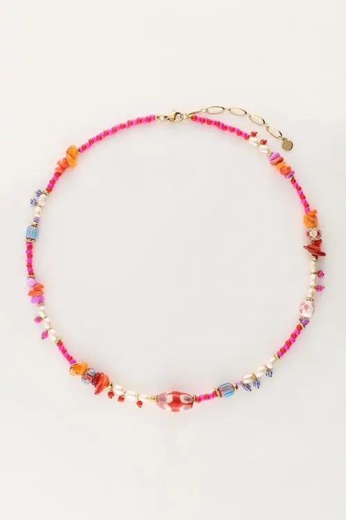 My Jewellery Art gekleurde kralen ketting