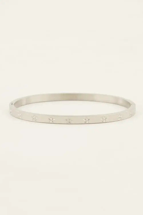 My Jewellery Bangle met gegraveerde sterretjes