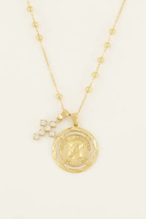 My Jewellery Bold Spirit ketting met munt & kruis