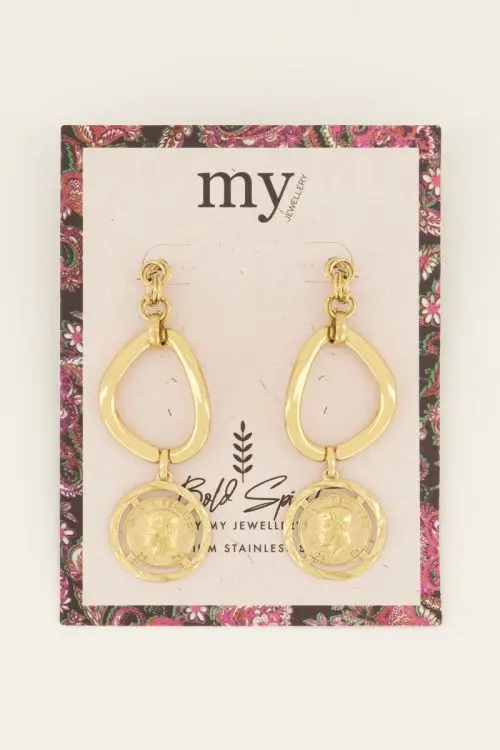 My Jewellery Bold Spirit oorhangers met munt