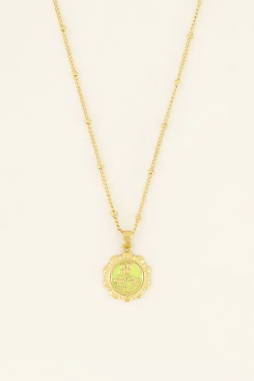 My Jewellery Casa fiore ketting met gouden bloemen hanger