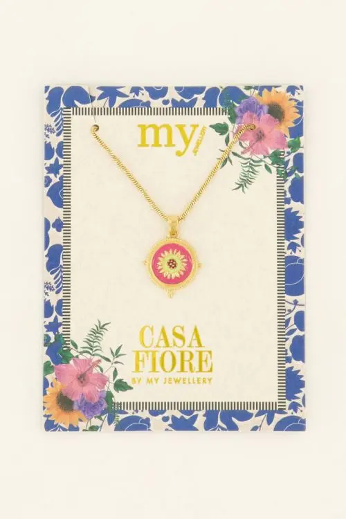 My Jewellery Casa fiore ketting met lime bloem hanger