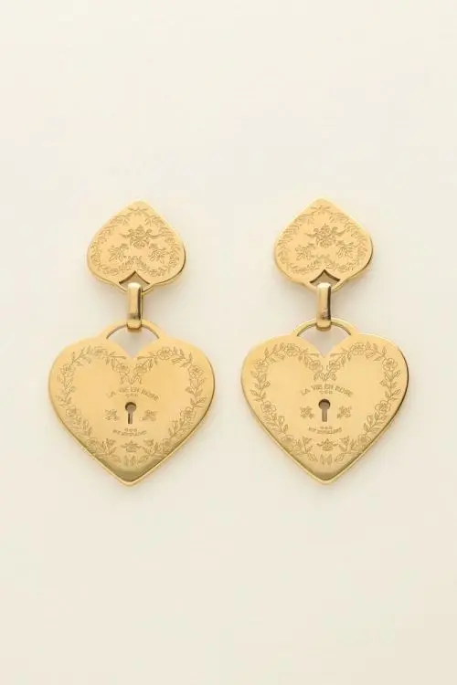 My Jewellery Mystic dubbele hart oorbellen