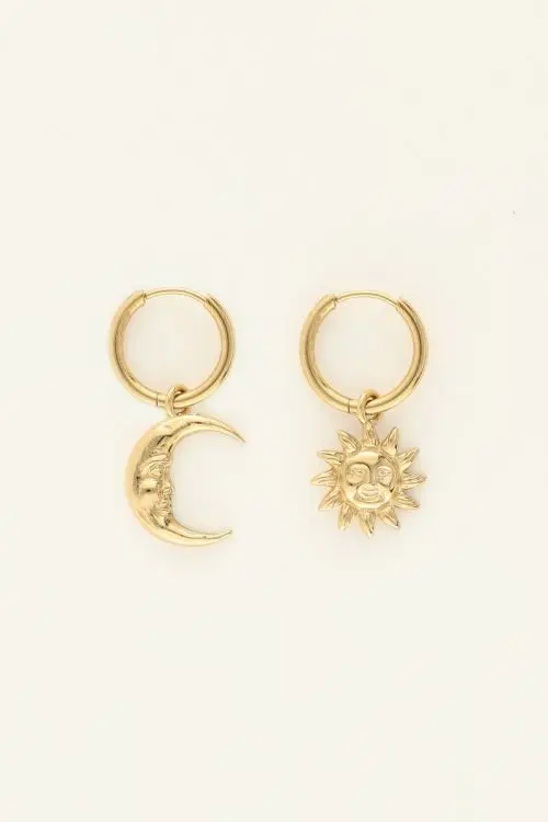 My Jewellery Mystic oorbellen maan en zon