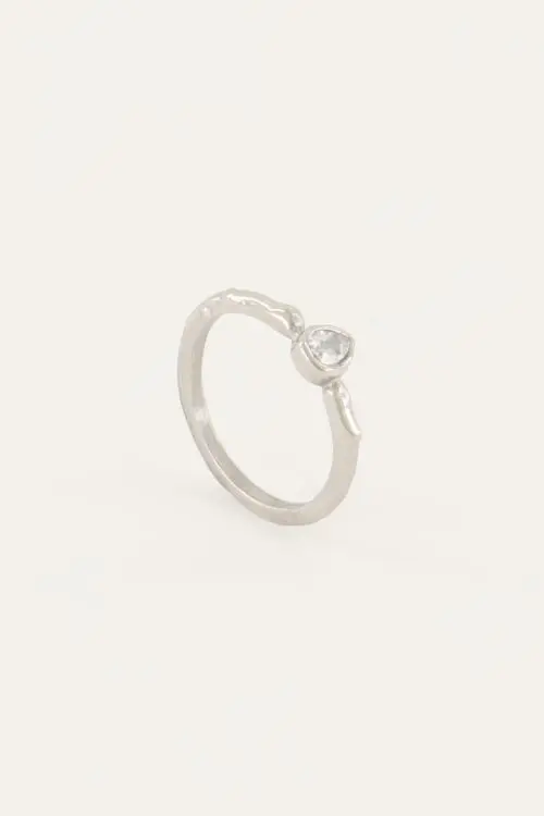 My Jewellery Ring met druppel & kristal