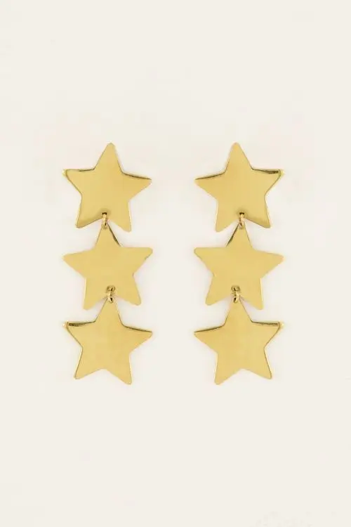 My Jewellery Statement oorhangers met drie sterren