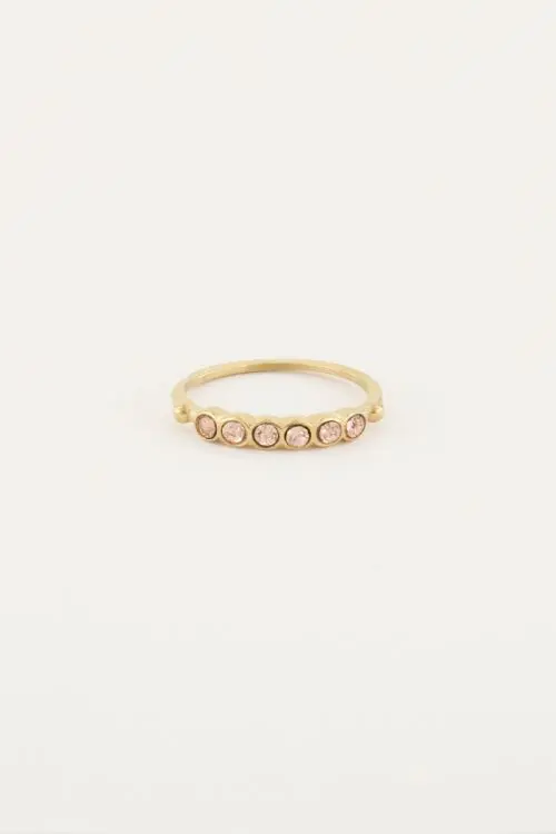 My Jewellery Vintage ring peach kristal