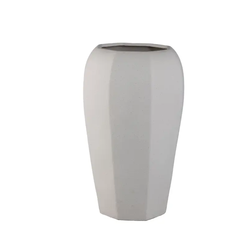 Myrick Pot Keramiek Crème Achthoekig Large PTMD
