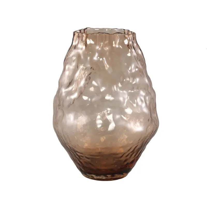 Narin Cream Irregular Shaped Glass Vase L PTMD