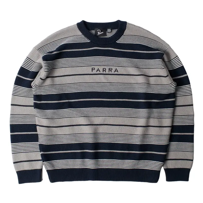 Neatly Striped Knitted Pullover