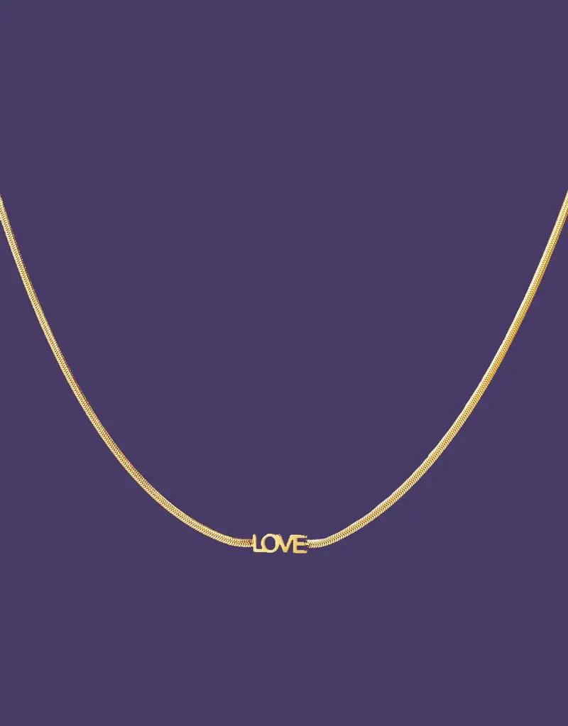 Necklace love letters