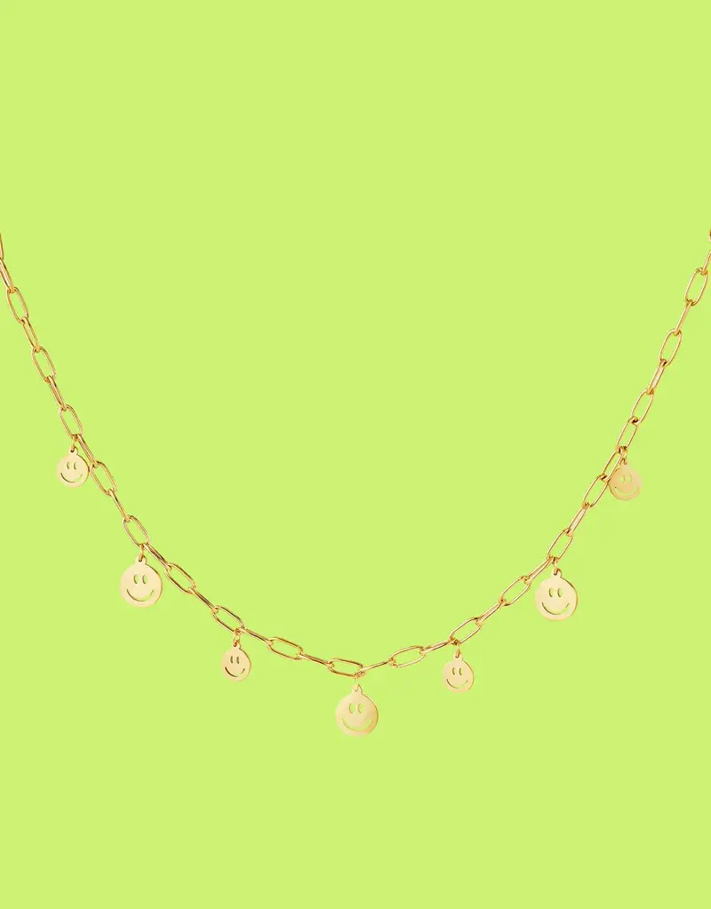Necklace multiple smileys