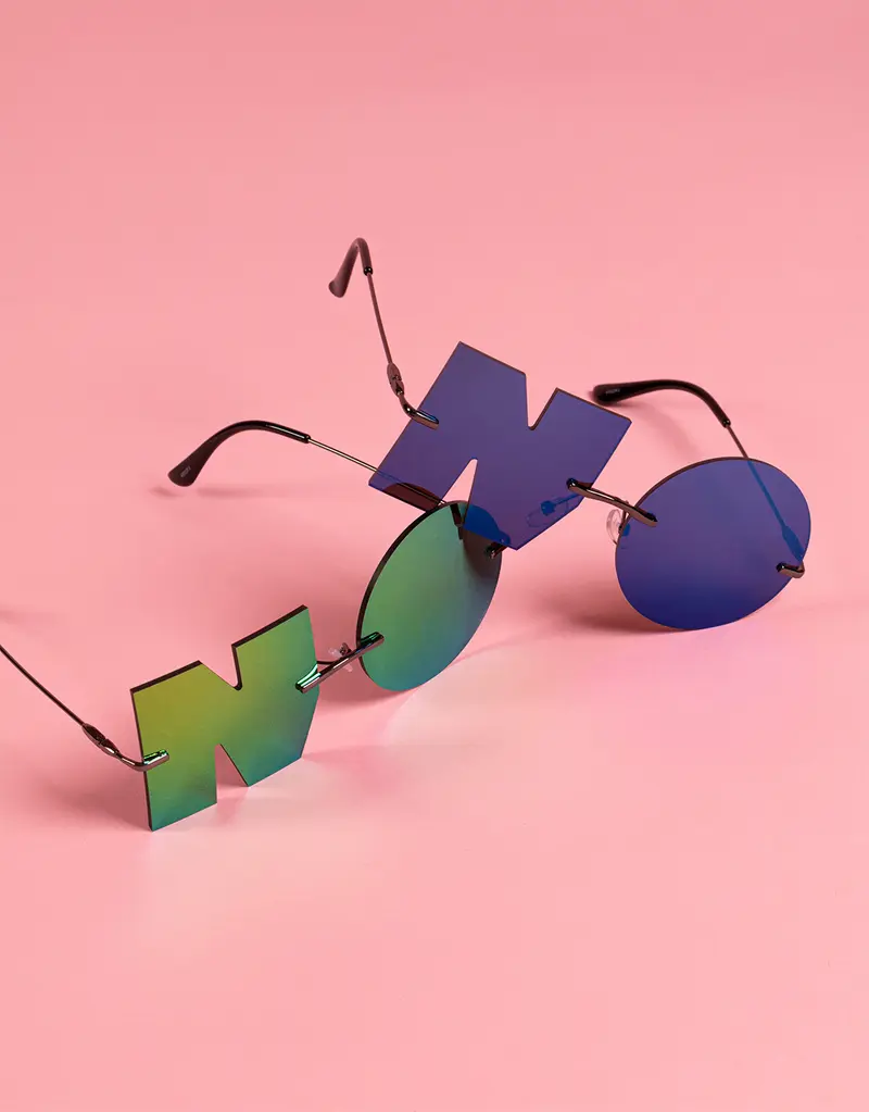 NO sunglasses