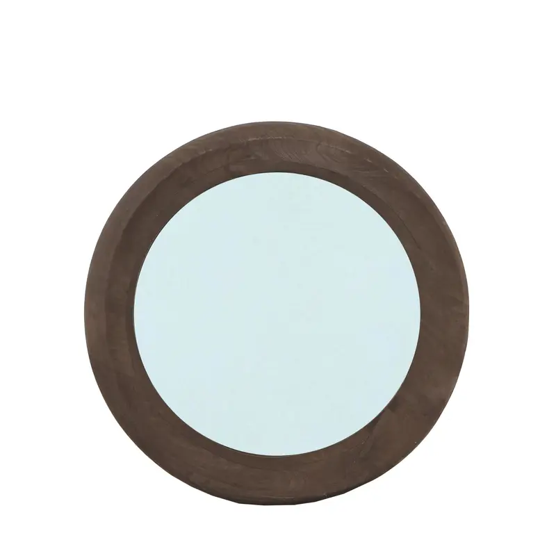 Noam Brown Mango Wood Round Mirror S Dia 70cm x 5cm PTMD
