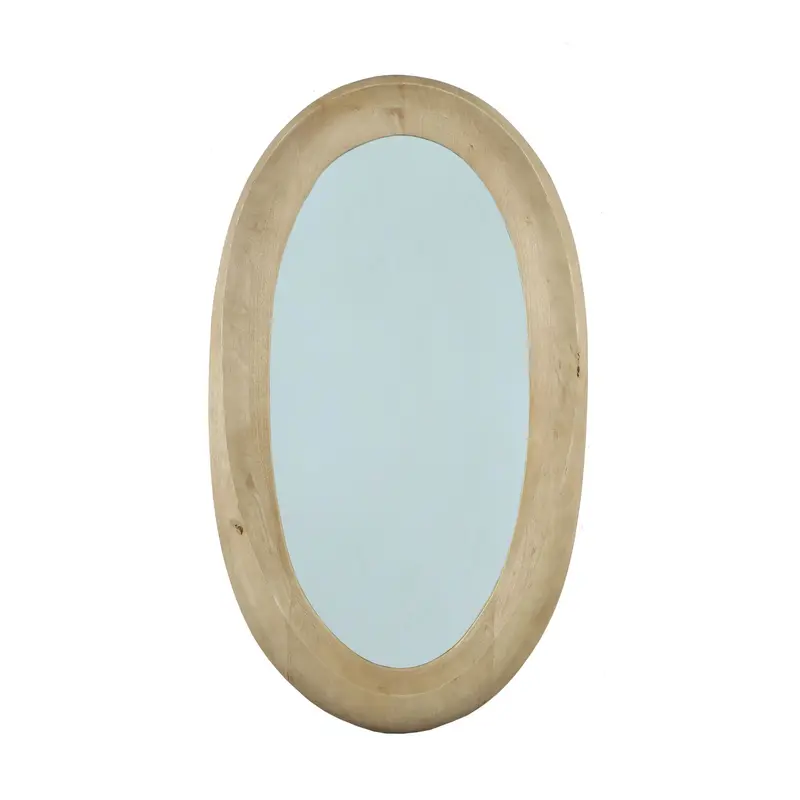 Noam Natural Mango Wood Oval Mirror 68x8x120cm PTMD