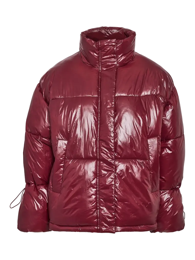 Noisy May Allie shiny puffer jack windsor wine