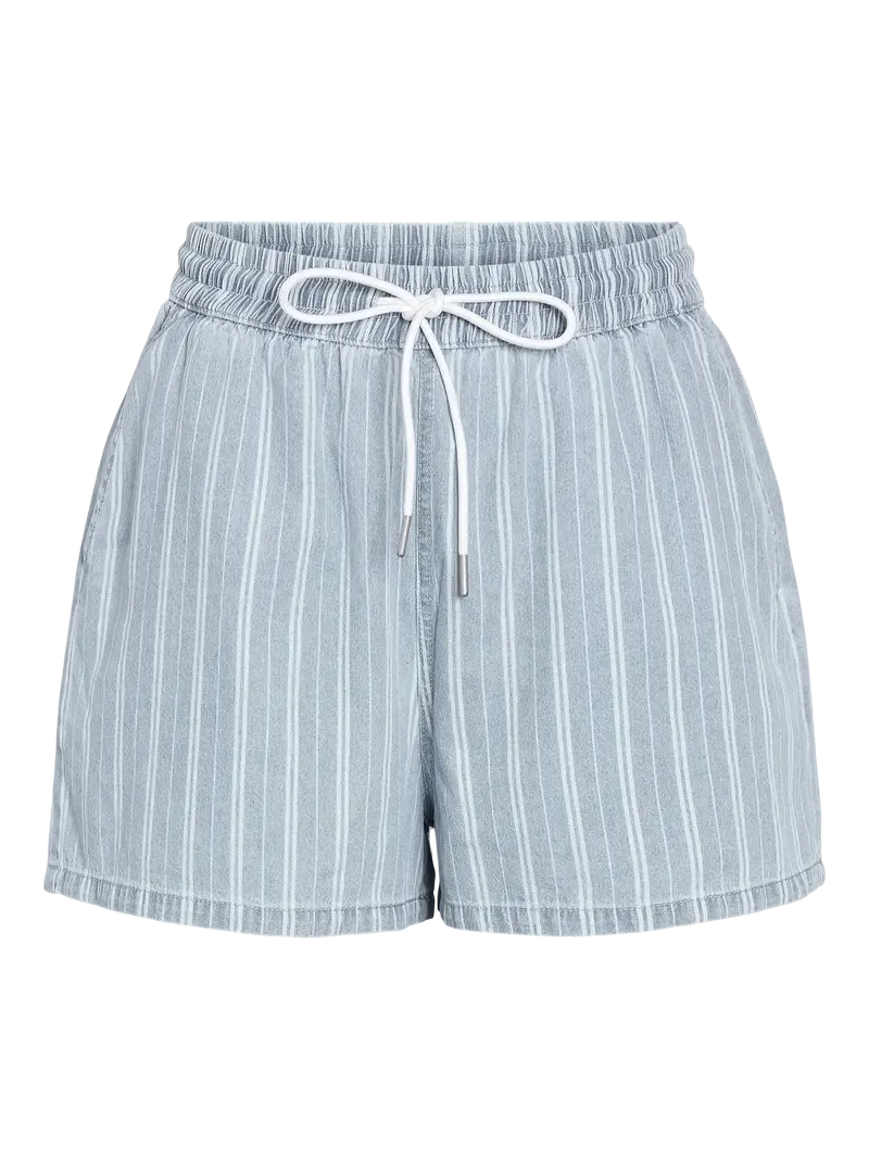 Noisy May Katri elastic band shorts medium blue