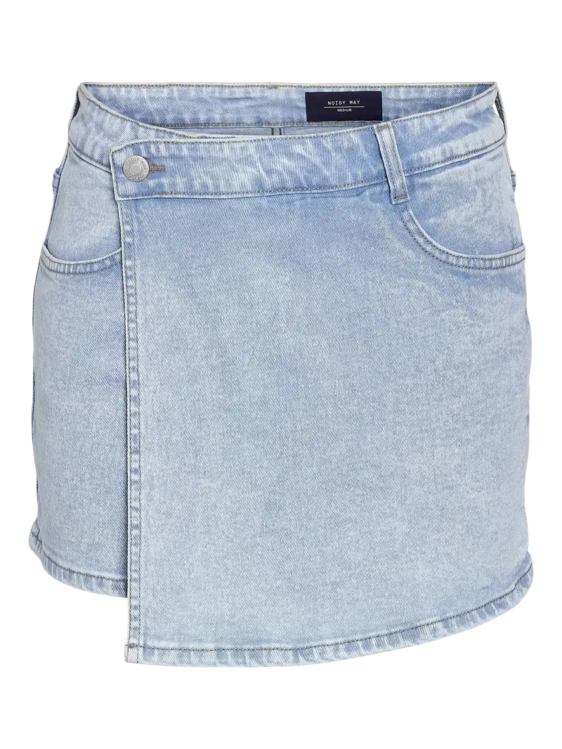 Noisy May light blue denim skort