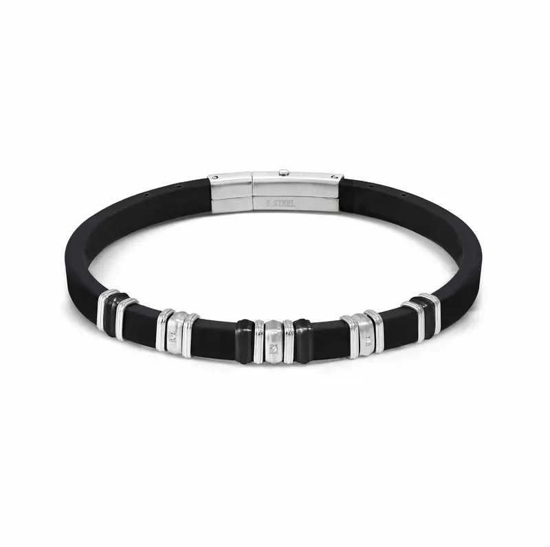 Nomination City Energy Ed. bracelet, steel, white CZ