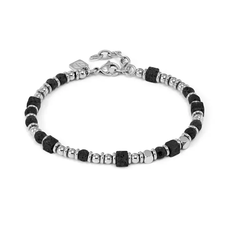 Nomination Instinctstyle Infinity bracelet, coloured squared stones