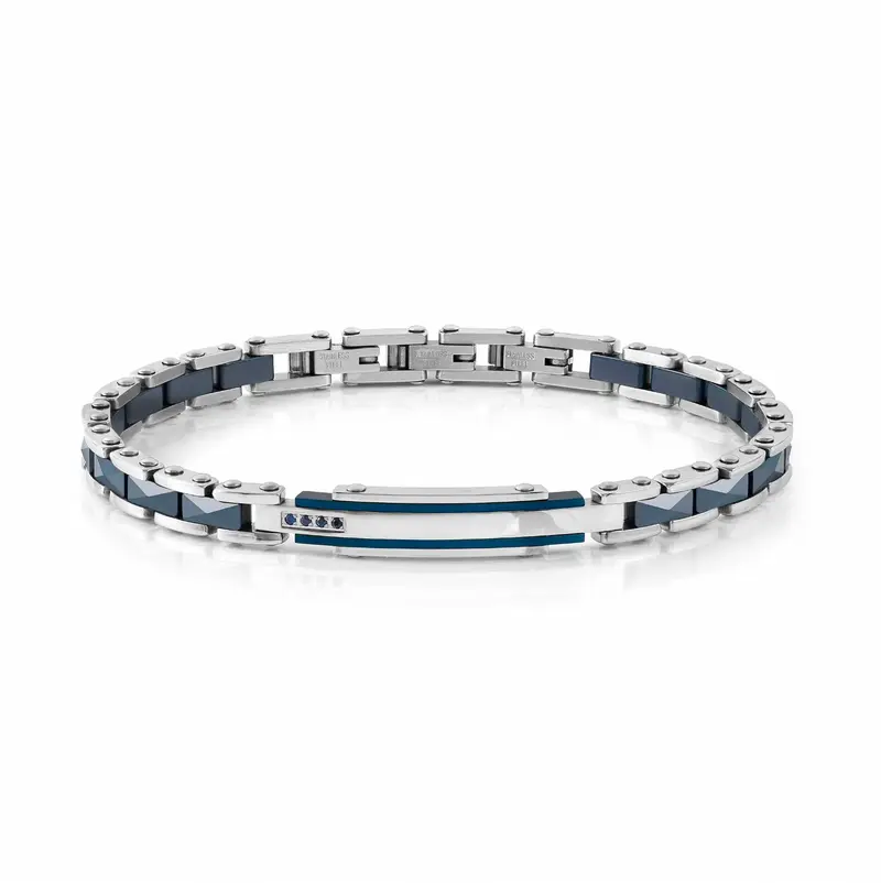 Nomination Strong Diamond bracelet, 4 Blue Sapphires