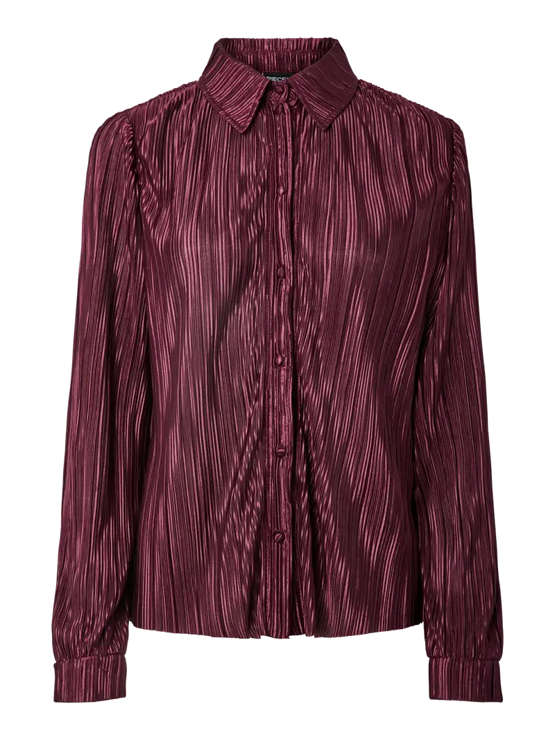Nora blouse wine tasting red