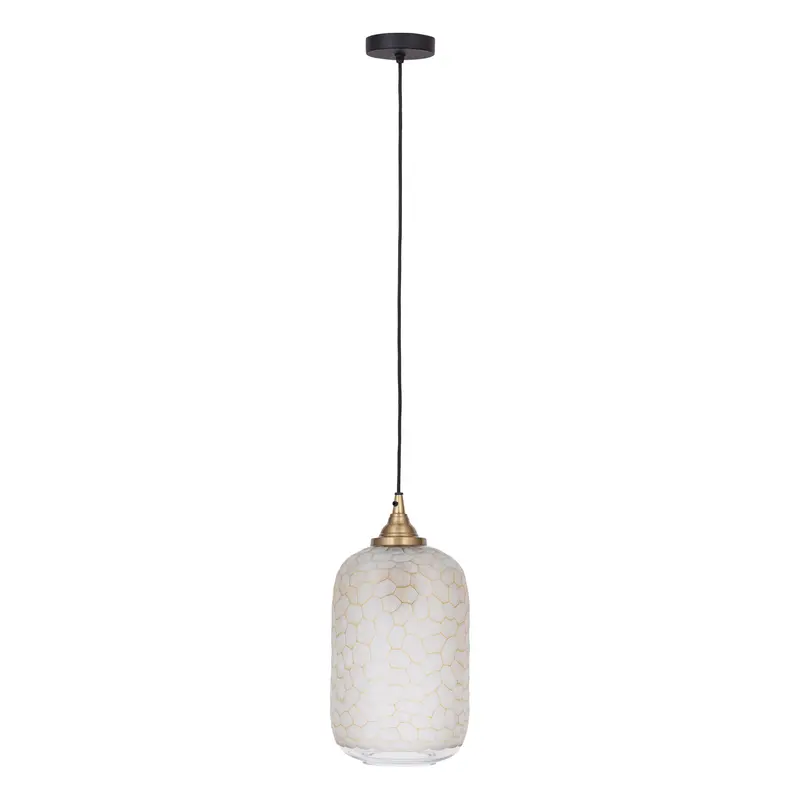 Nore Hanglamp Glas Transparant Bewerkt Large PTMD