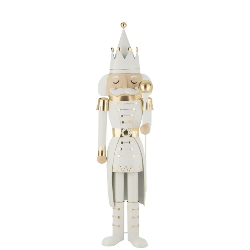 Notenkraker Metaal Goud/Wit Large H166cm J-Line