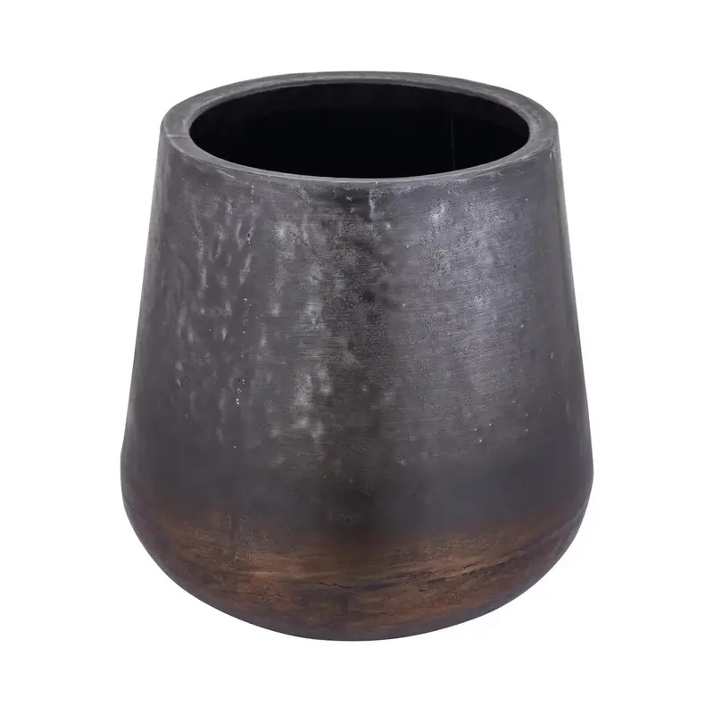 Nouska Black Aluminum Pot With Copper Bottom L PTMD