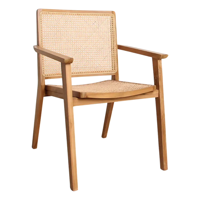 Nova Eetkamerstoel Teak Set van 2 Raw Materials