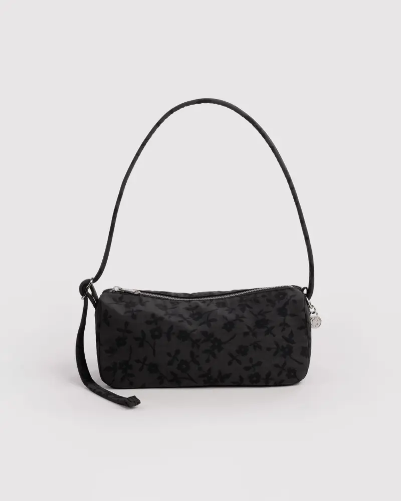 Nylon Loaf Bag - Charcoal Ditsy Floral