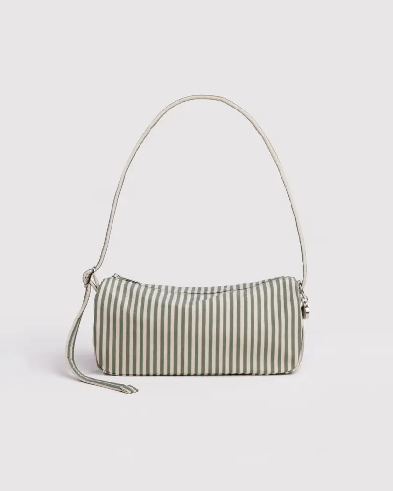 Nylon Loaf Bag - Sage Stripe