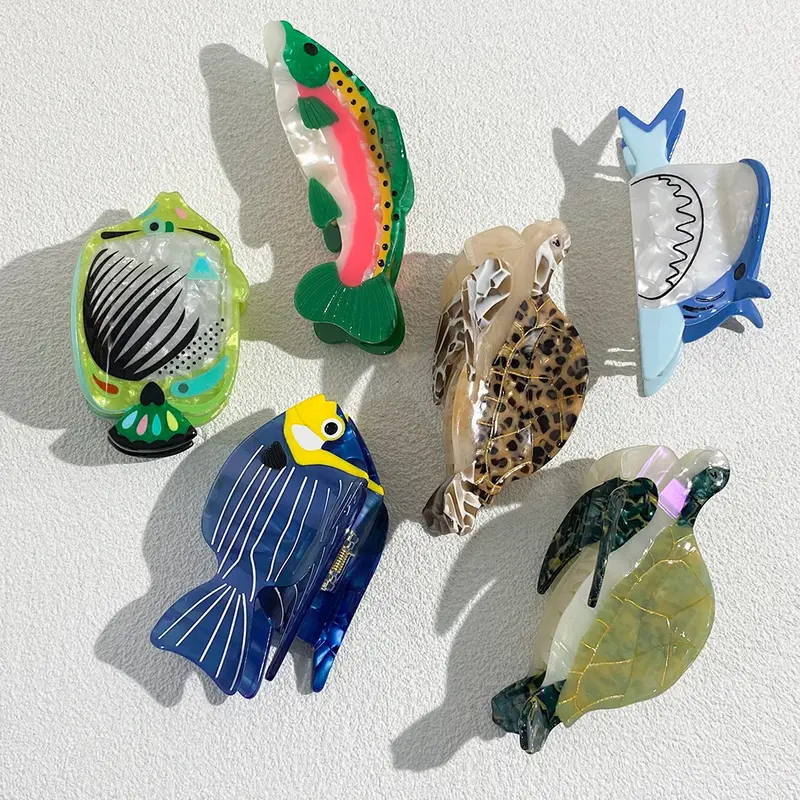 Ocean Friends Acrylic Hair Claw Clip (24 Designs)