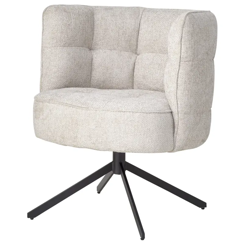 Odin Cream Eetkamerstoel legacy 15 dove black leg PTMD