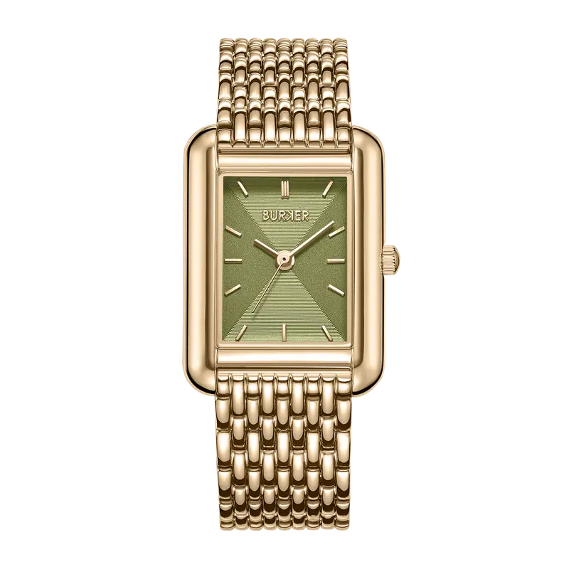 Olivia Gold Olive Green