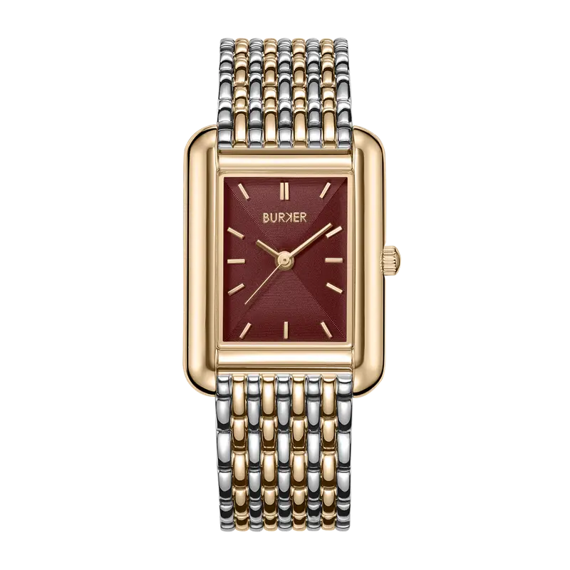 Olivia Gold Silver Burgundy