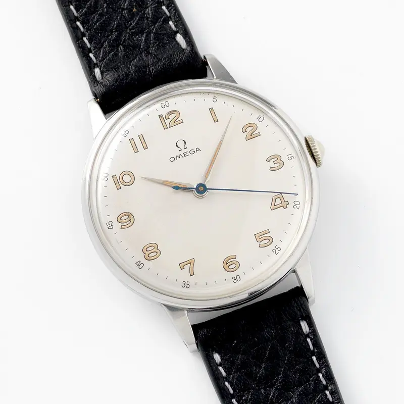 Omega Oversize Steel Dress Watch with Arabic Numerals 2325