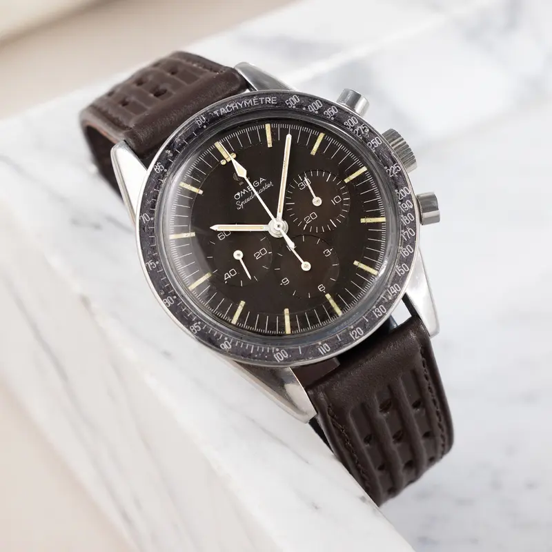 Omega Speedmaster 105.003 Ed White Tropical Zifferblatt