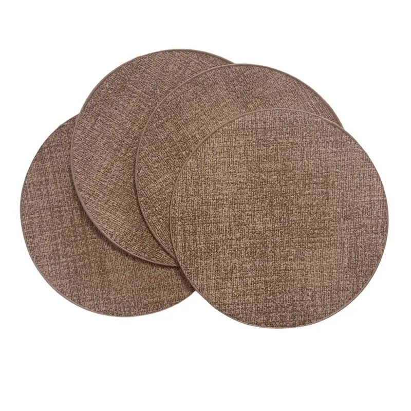 Onderzetters set-van-4 Rond roze 10x10cm