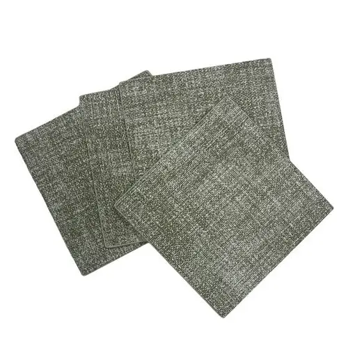 Onderzetters set-van-4 Vierkant groen 10x10cm