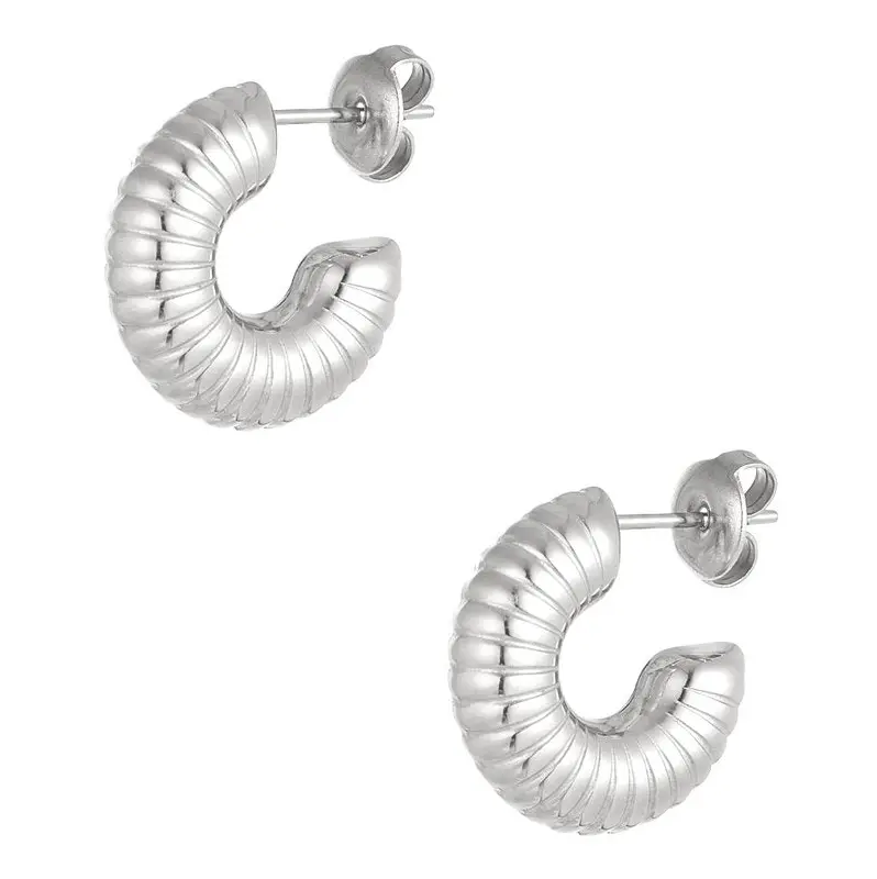 Oorbellen Aesthetic Halve Maan S zilver